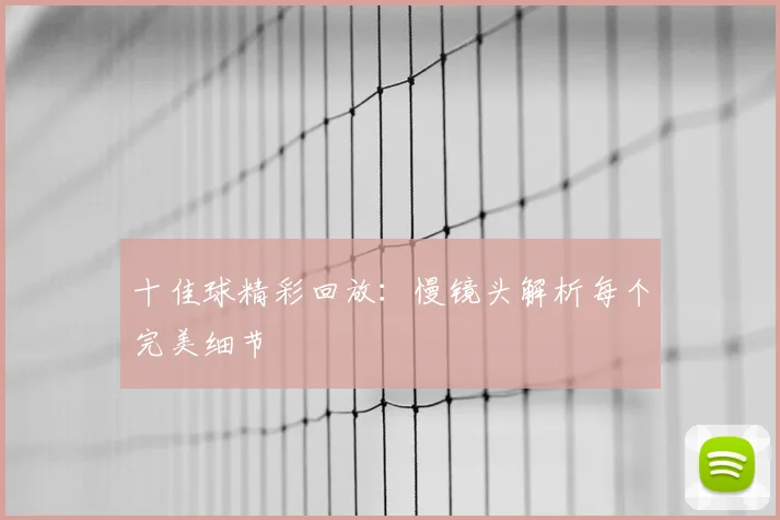 十佳球精彩回放:慢镜头解析每个完美细节